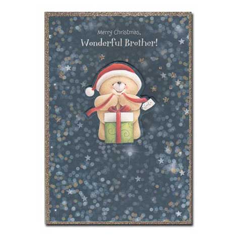 Wonderful Brother Forever Friends Christmas Card